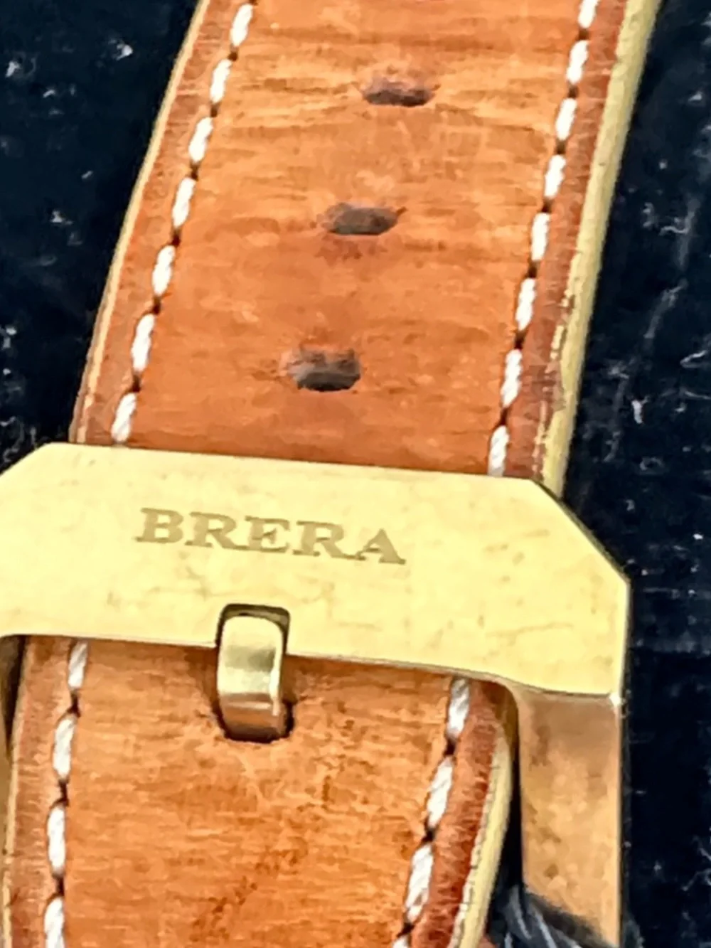 BRERA OROLOGI NEW Gold-Tone Crystal Square Watch
